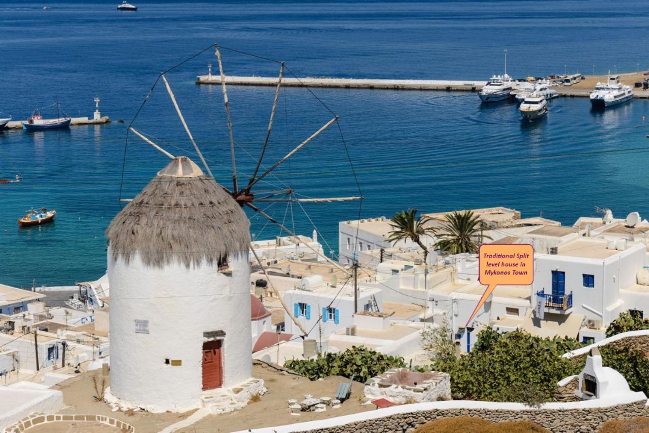 Traditional Split Level House In Mykonos Town 빌라 외부 사진